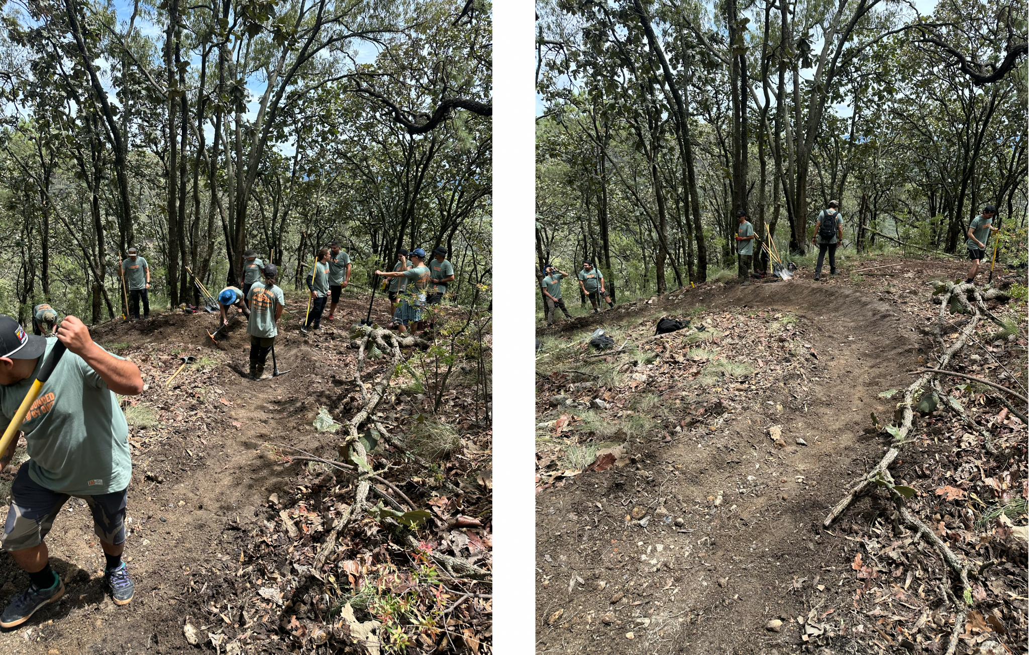 Trailbuilding en la Primavera con Bonded by Dirt, junto a Traxion.