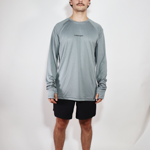 Playera M/L Summit Gris Claro