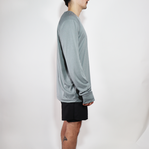 Playera M/L Summit Gris Claro