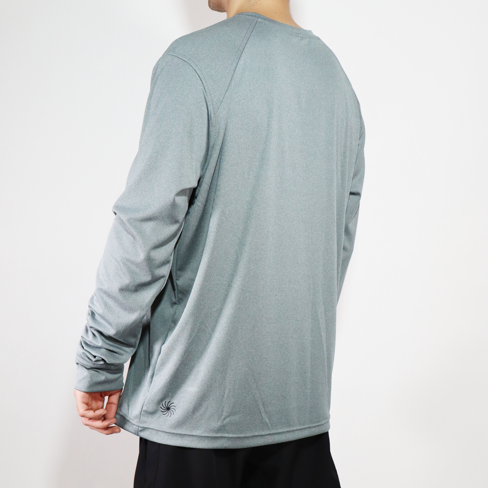 Playera M/L Summit Gris Claro