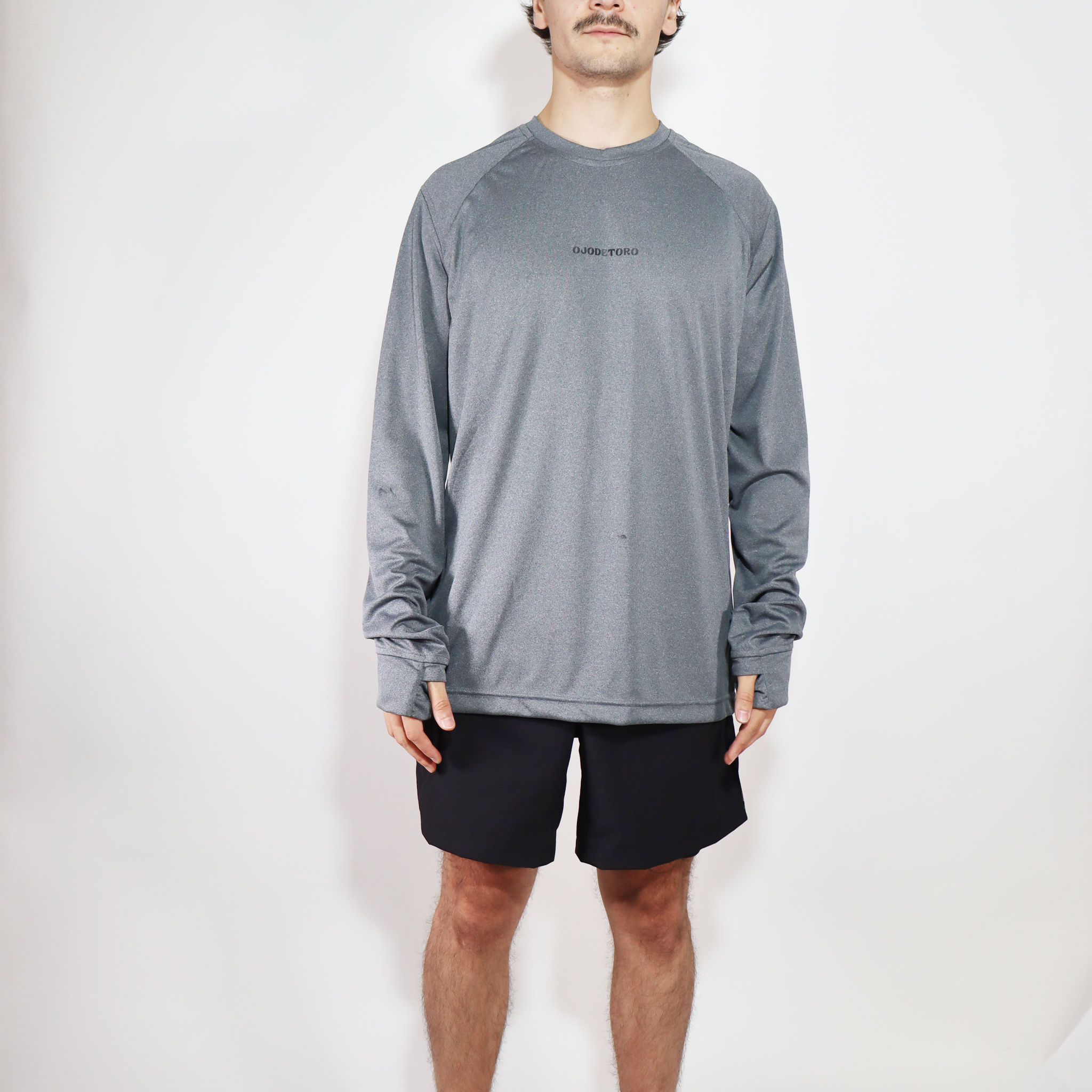 Playera M/L Summit Gris Obscuro