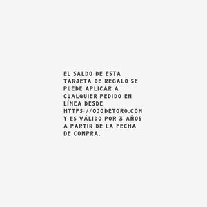 GIFT CARD - OjoDeToro