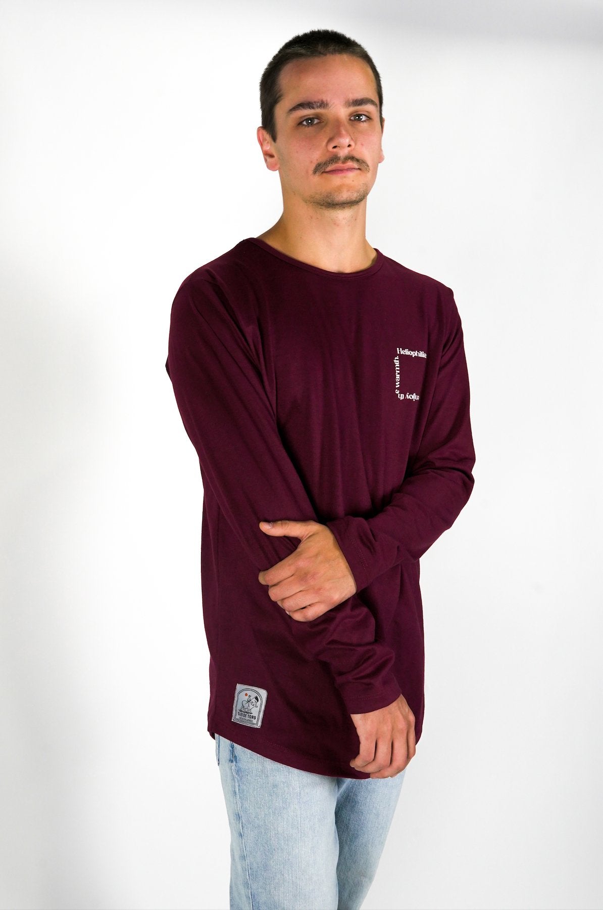 Heliophilia Tee | Merlot Manga Larga - OjoDeToro